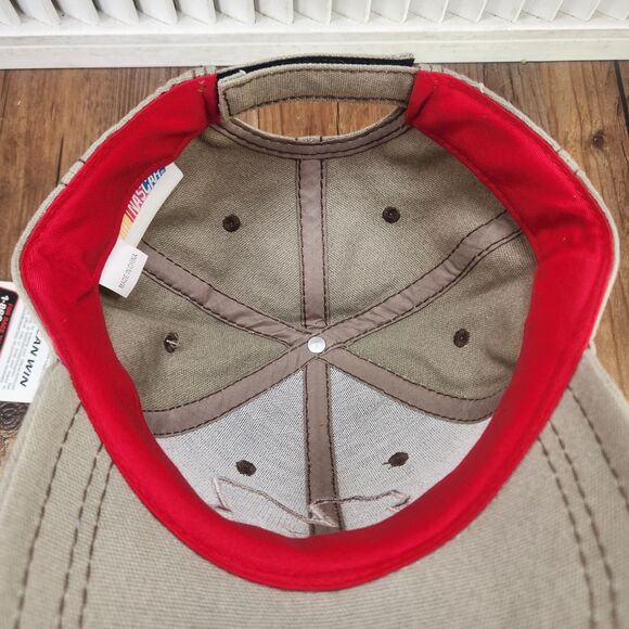 Tony Stewart #14 Stewart-Haas Racing Distressed Strapback Hat Cap Beige Canvas - Picture 9 of 12